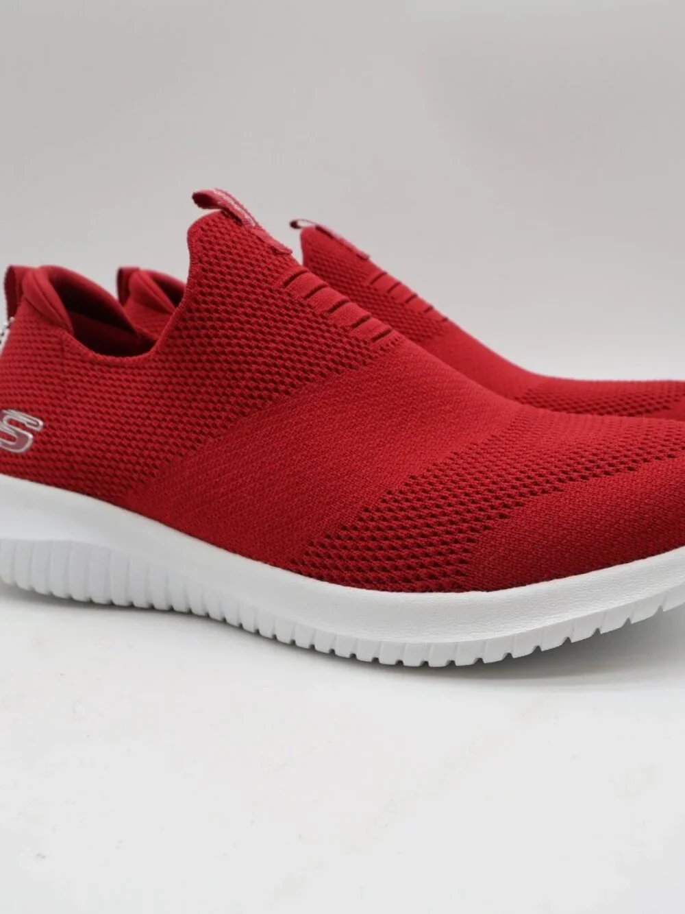 Skechers Ultra Flex First Take Women's Red Slip-On Sneakers Size 9